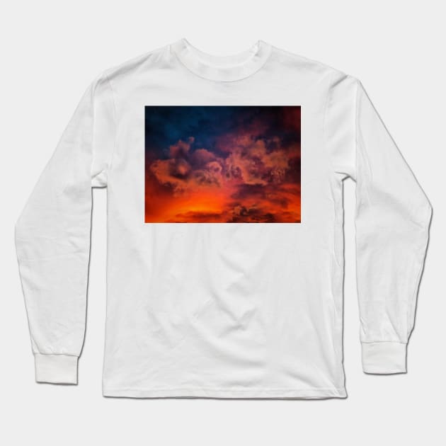 The Meeting of Clouds Long Sleeve T-Shirt by PictureNZ